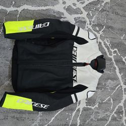 Dianese Leather Motorcycle Jacket Agile Estiva Size 54eu