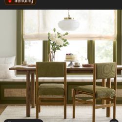 Hearth And Home Olive Green And Wood Chair