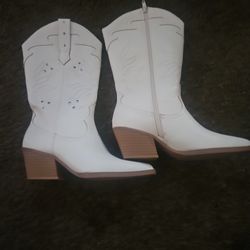 White Cowboy Boots 