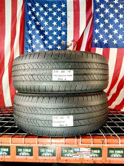 Set of 2 Used tires Size: 215/55R17 Michelin Primacy MXV4  All Season Car & Crossover Tire 215 55 17 Grand Touring All-Season