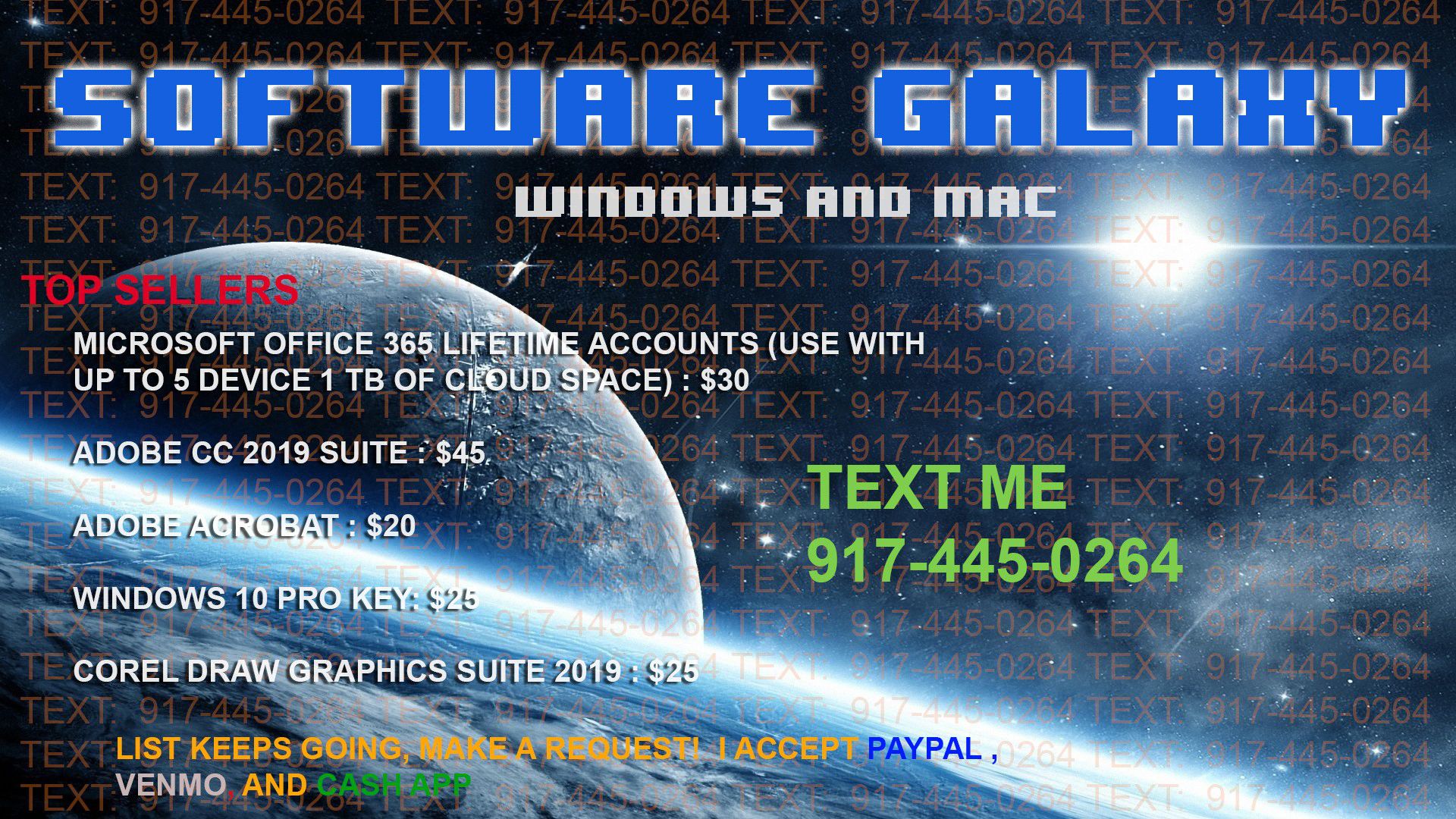 Software Sale Windows & Mac 10 for $100 !