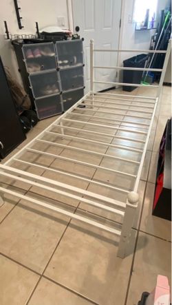 TWIN Bed Frame with Mattress and Bed Frame Electrical Plug-in