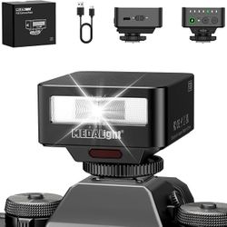 F30 Mini Camera Flash,GN15 Camera Flash 7 Power Levels Manual Hot Shoe Flash for Sony