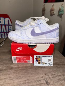 Size 5.5 Womens / 4M - Nike Dunk Low OG Purple Pulse White