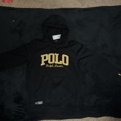 Polo Ralph Lauren POLO 67 Hoodie Black Yellow – Men’s Small