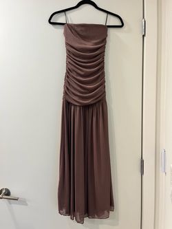 NEW Brown Strapless Dress - Size S
