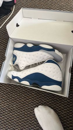 Air Jordan 13 White Blue Sneakers