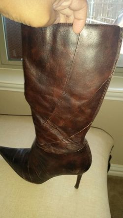Aldo leather boots GUC size 38
