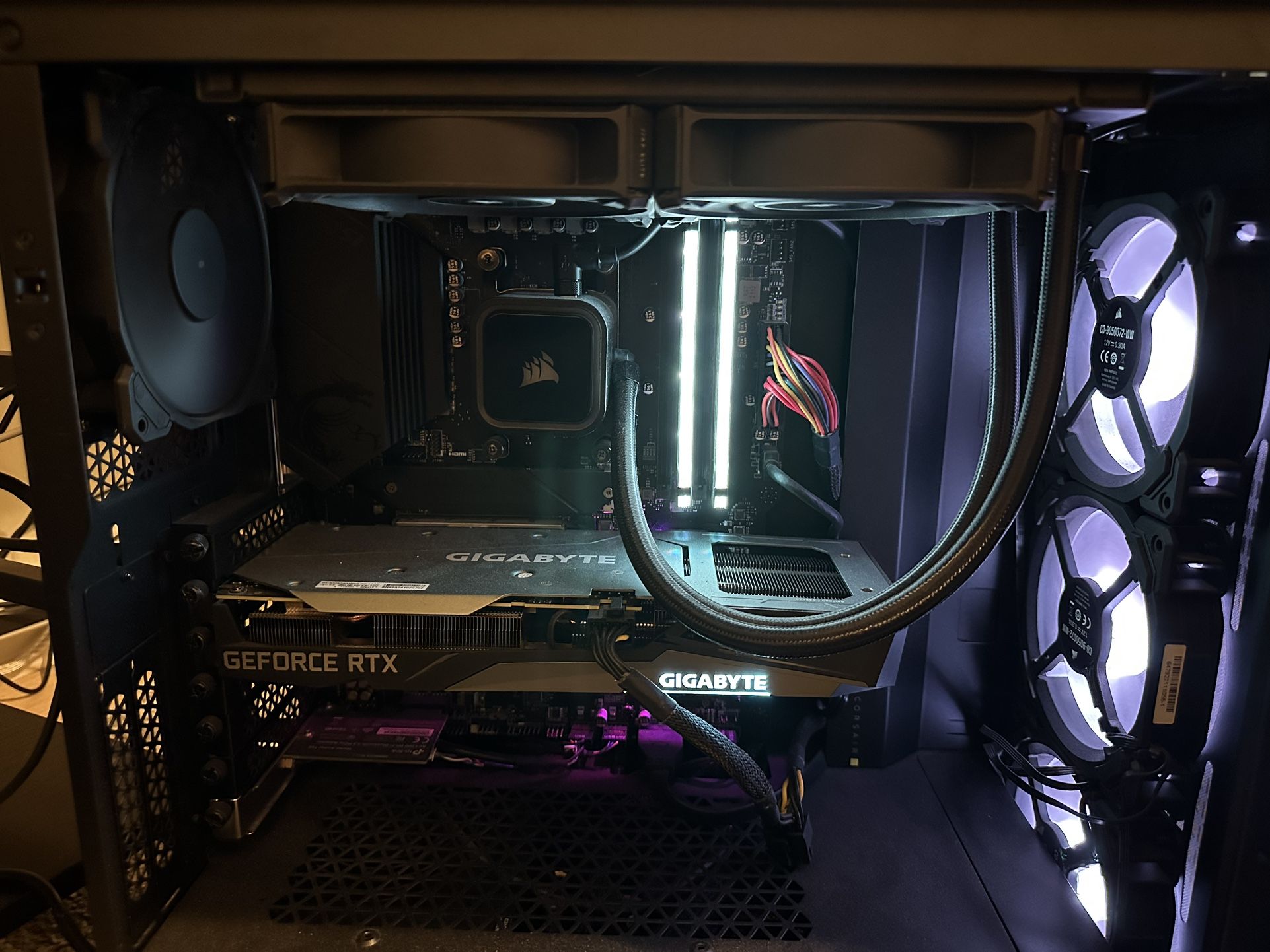 Full Gaming Streaming Setup Ryzen RTX 3060 Dual 27” Curved