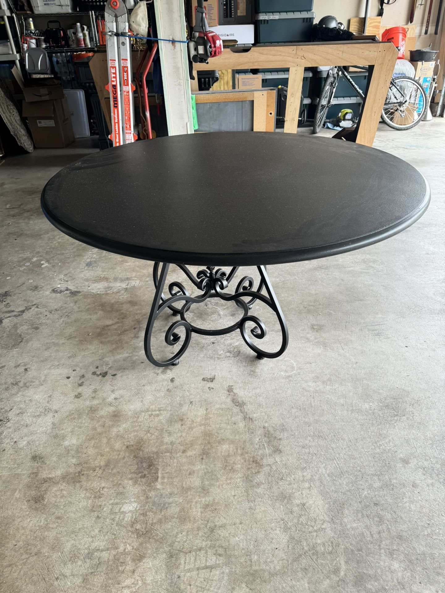 SOLID WOOD & IRON TABLE