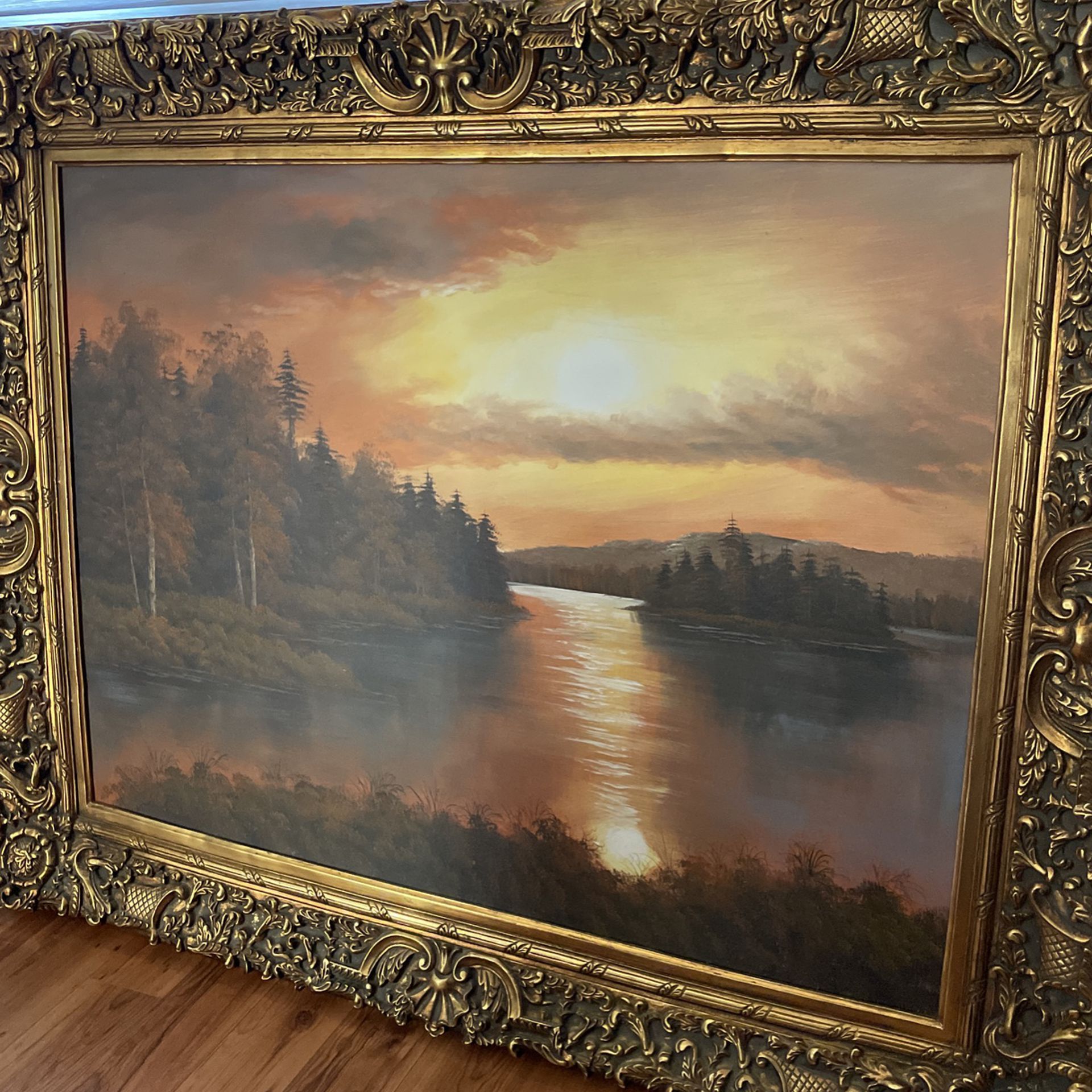 48”x 60” Painted Picture With A Frame