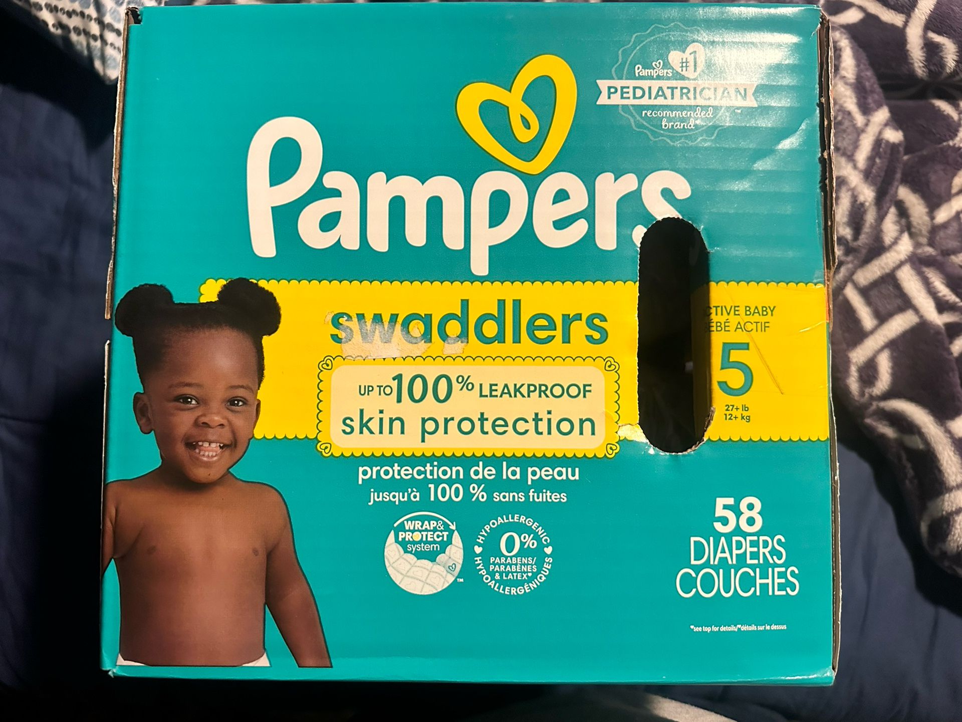 Pampers Swaddlers Size 5 $20 FIRM PUO