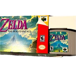Zelda : The Sealed Palace N64 Game Cart & Box 