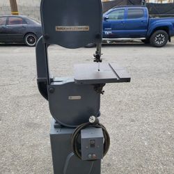 Rockwell Delta 14" Band Saw Wood And Metal Cutting Bandsaw With Original Enclosed Stand 3 Phase