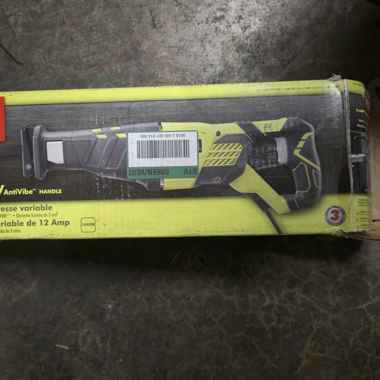 RYOBI 12 Amp Corded Reciprocating Saw