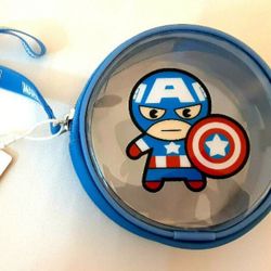 Captain America Coin Purse Bag Miniso