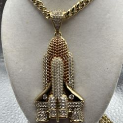 Gold Plated Rocket Chain