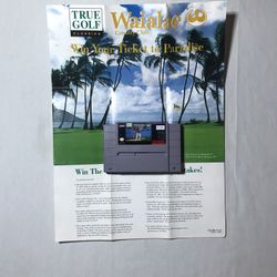 Super Nintendo Waiale W/Poster