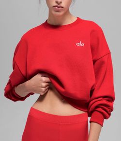 BNWT Alo yoga accolade crewneck cropped women’s small