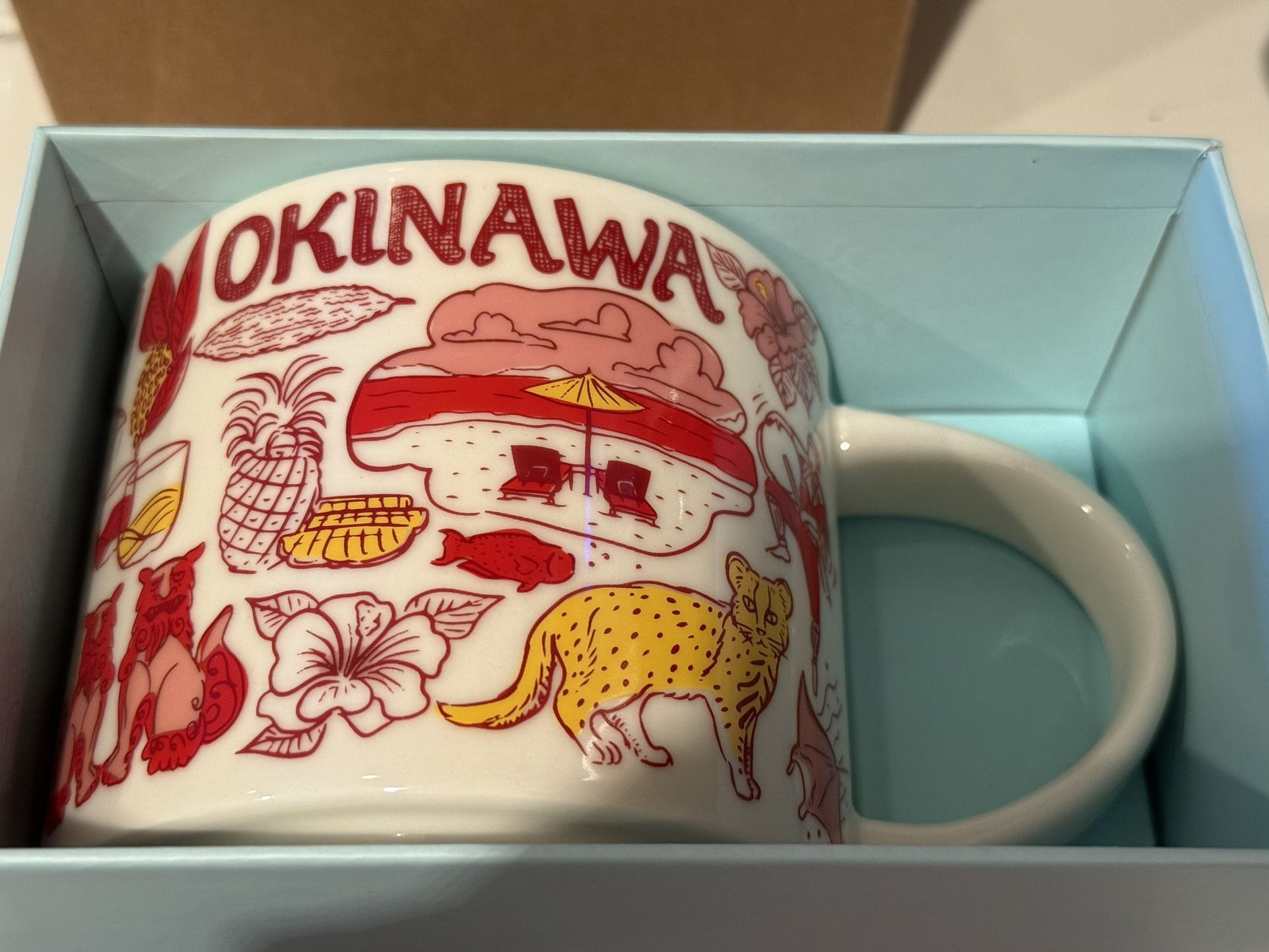 Brand New Starbucks OKINAWA JAPAN Been There Series Ceramic Coffee Mug Cup 14oz Gift Box
