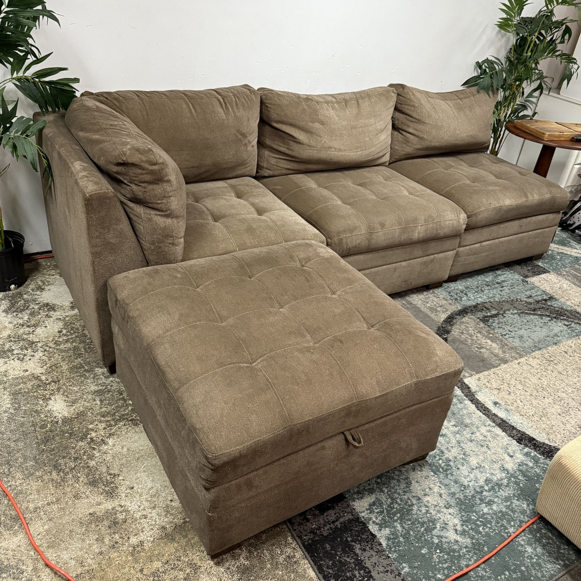 Costco Modular Sectional Free Delivery Thomasville Couch Ottoman Sofa