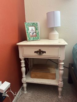 White Bedside Table - Great for a project!