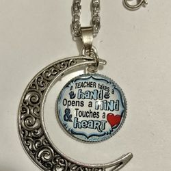 Great Teacher Pendant statement Necklace & Chain NEW