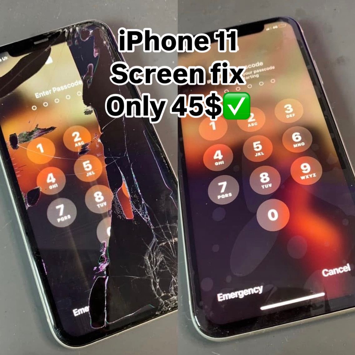 Iphone Screen FIX CHEAP + Warranty 💯