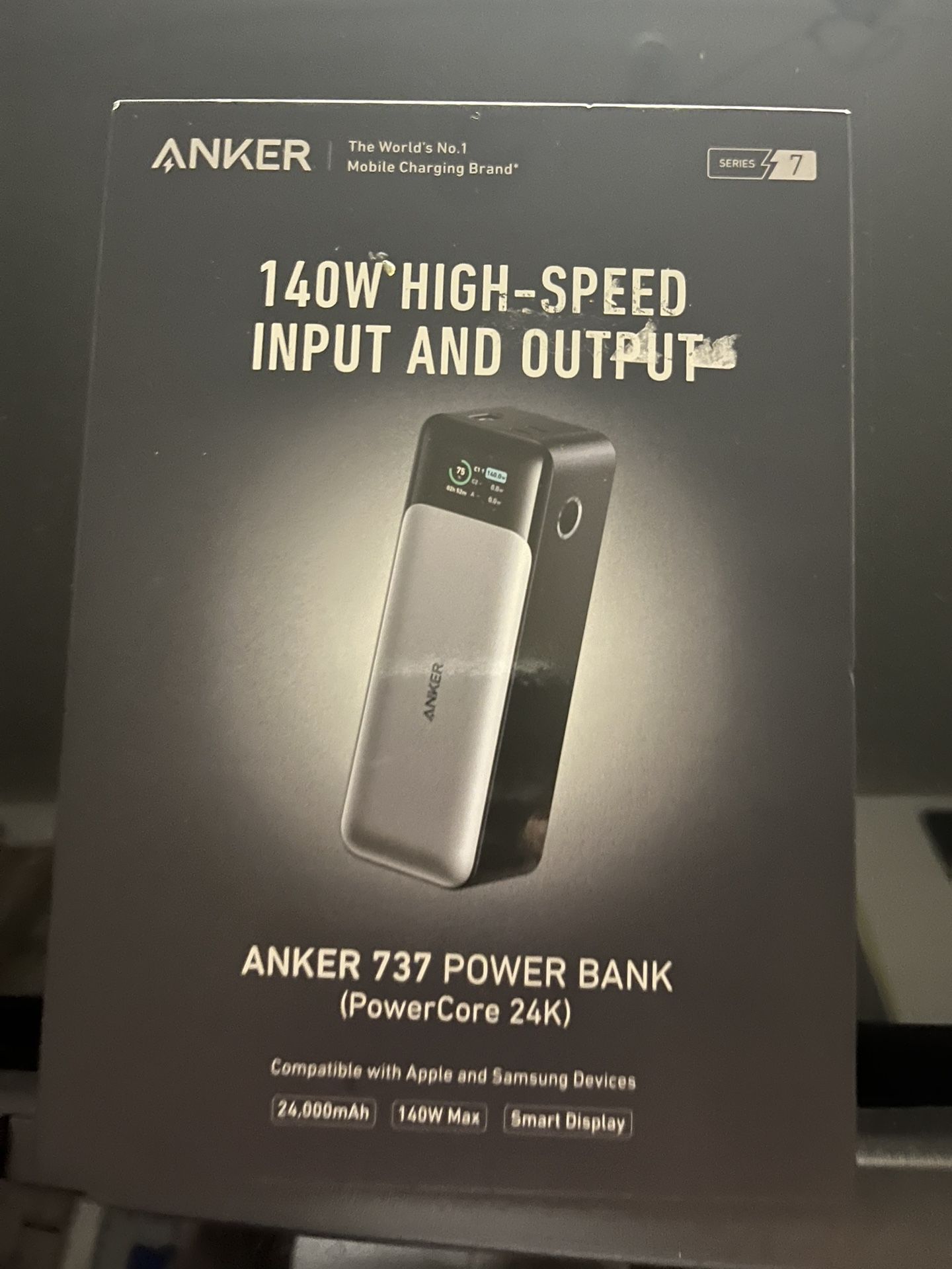 Anker 737 140W Portable Charger BRAND NEW IN BOX