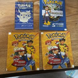 Pokémon Stickers And Card Inside 