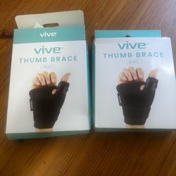 Vive Thumb Brace Black – 2 Pack