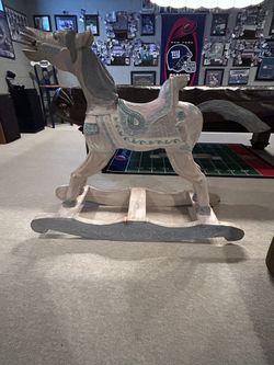 All Wood Decorative Rocking Horse