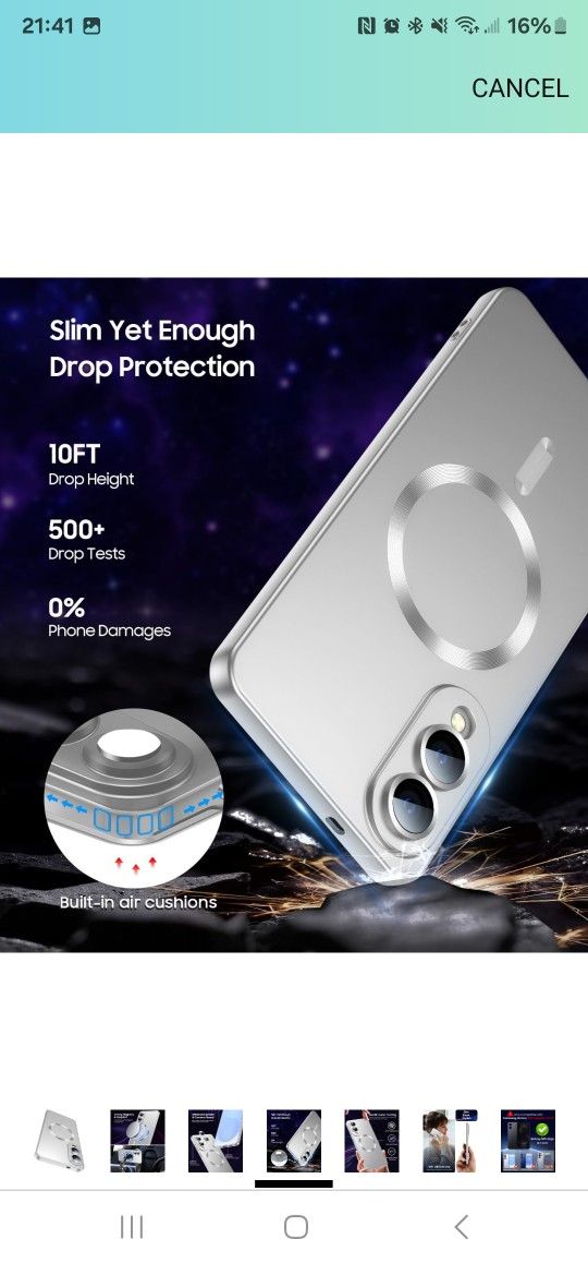 Magnetic for Samsung Galaxy S25 Edge Case