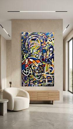 48x82 1 Of 1 Custom Pop Art Painting
