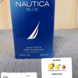 Nautica Blue Eau de Toilette for Men – 3.4 oz