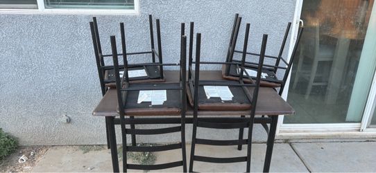 Bar Height Table and Chairs Set