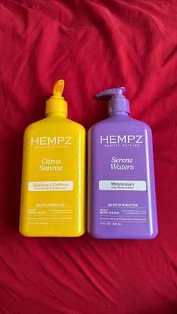 two moisturizing body lotion hempz