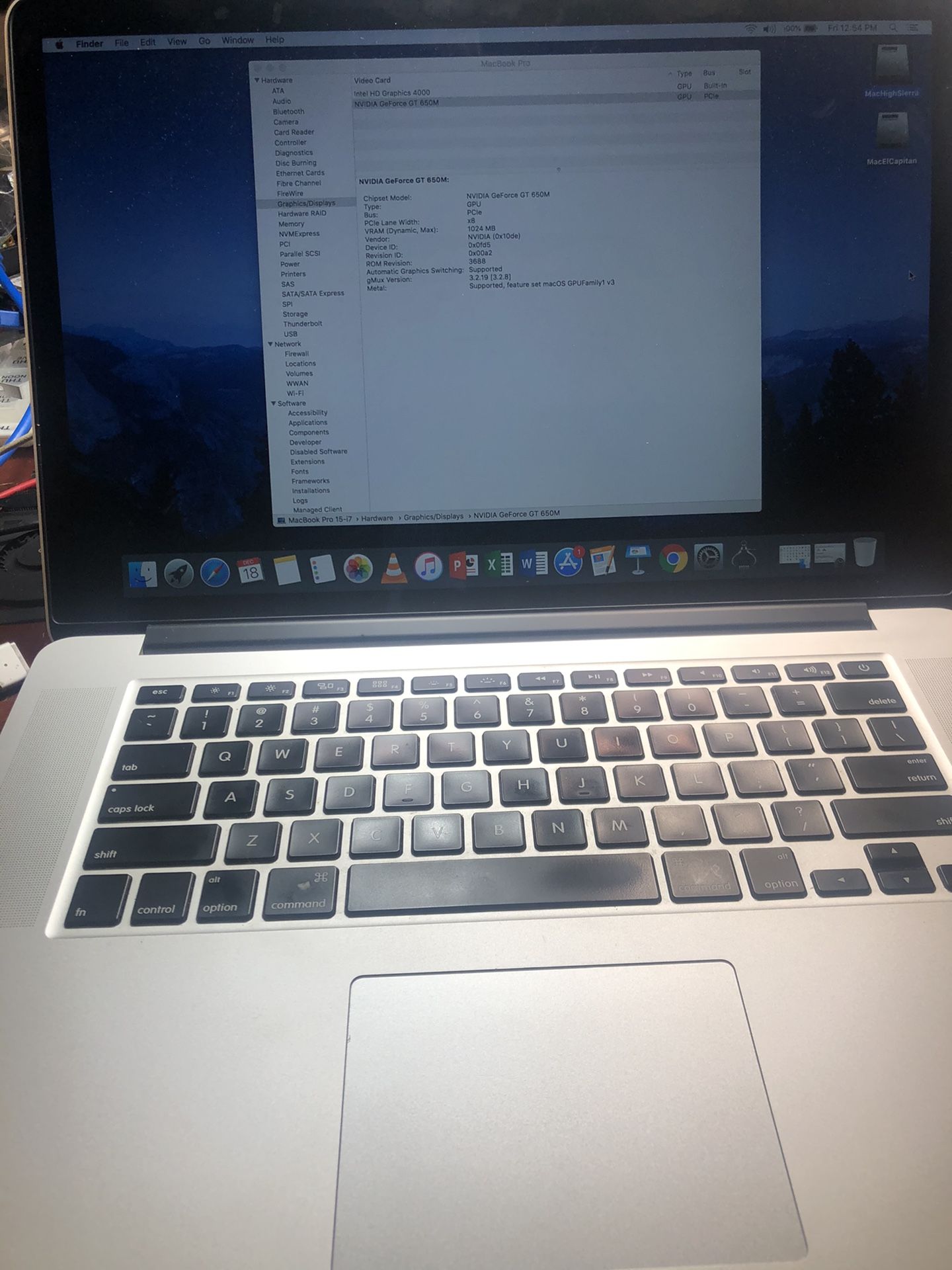 Apple MacBook Pro Retina 15” 2013 Laptop