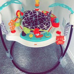 Baby Bouncer Jumperoo Activity Center with Lights Music and Toys