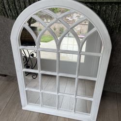 Arch Window Shaped Mirror Wall Hanging Mirror - Home Decor 