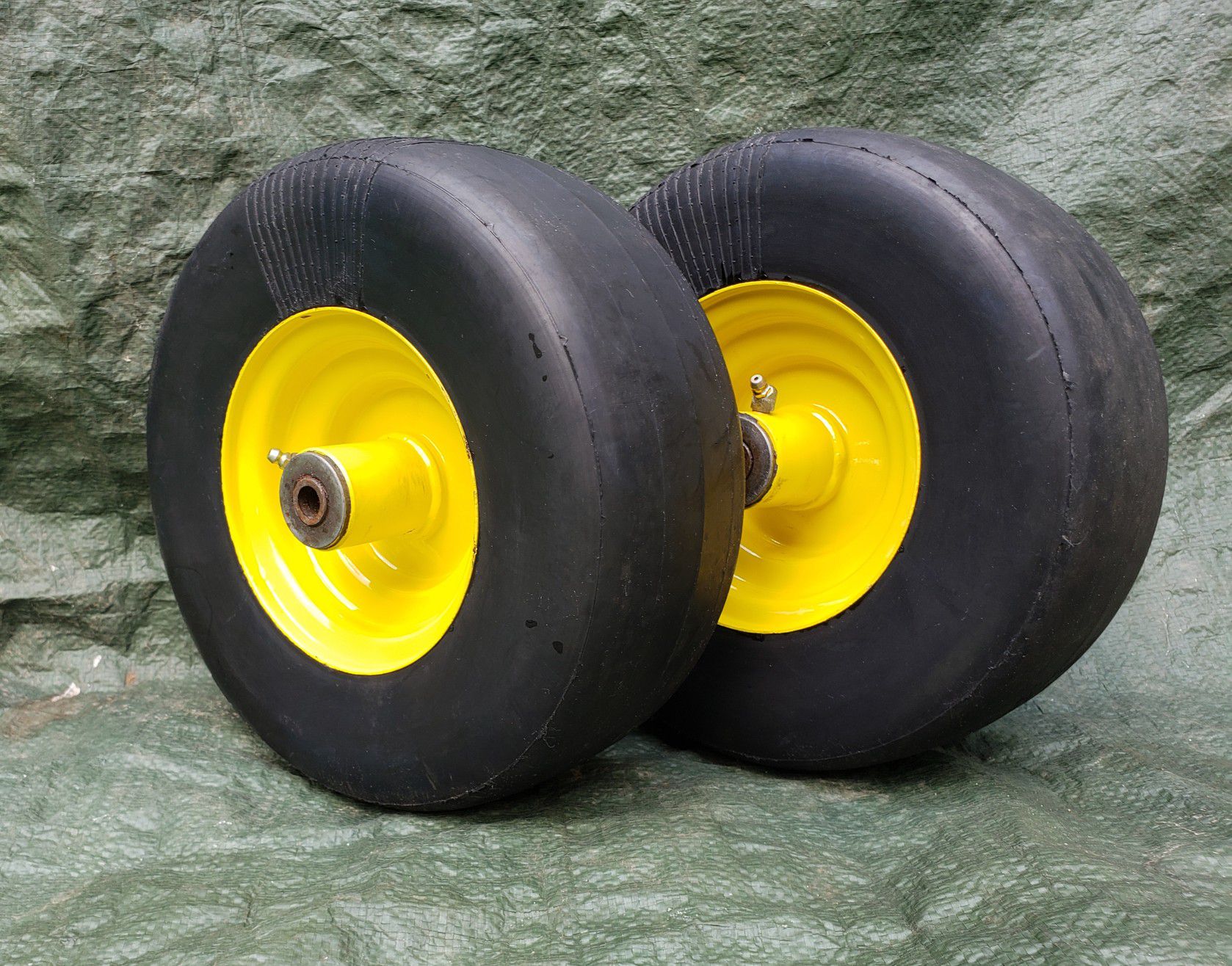 Pair of 11x4.00-5 Solid Smooth front tire for lawn mower