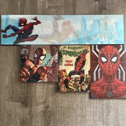 Spider Man Pictures With Hooks For Hanging