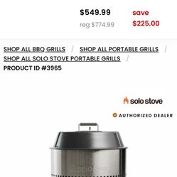 **Solo Stove Grill Brand New In The Box **