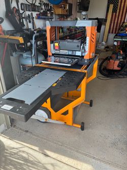 Bora rotating top bench & Ridgid 13” thickness planer