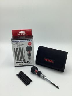 VESSEL IMPACT & OUT SCREWDRIVER w/ 7pc. BIT SET**(FINANCIAMOS/WE FINANCE)**