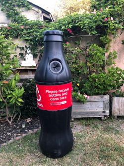 Coca Cola Recycle Bin Bottle Shape Giant Coke - Very Rare