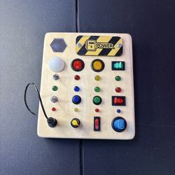 Busy Board Montessori Toys for Toddler, Wooden Sensory Switch Toy