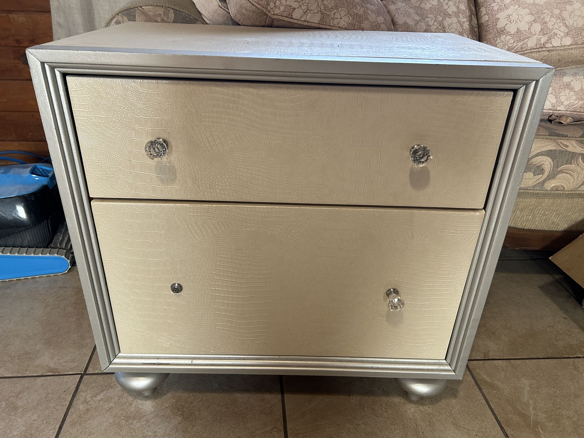 Bed back board and night stand