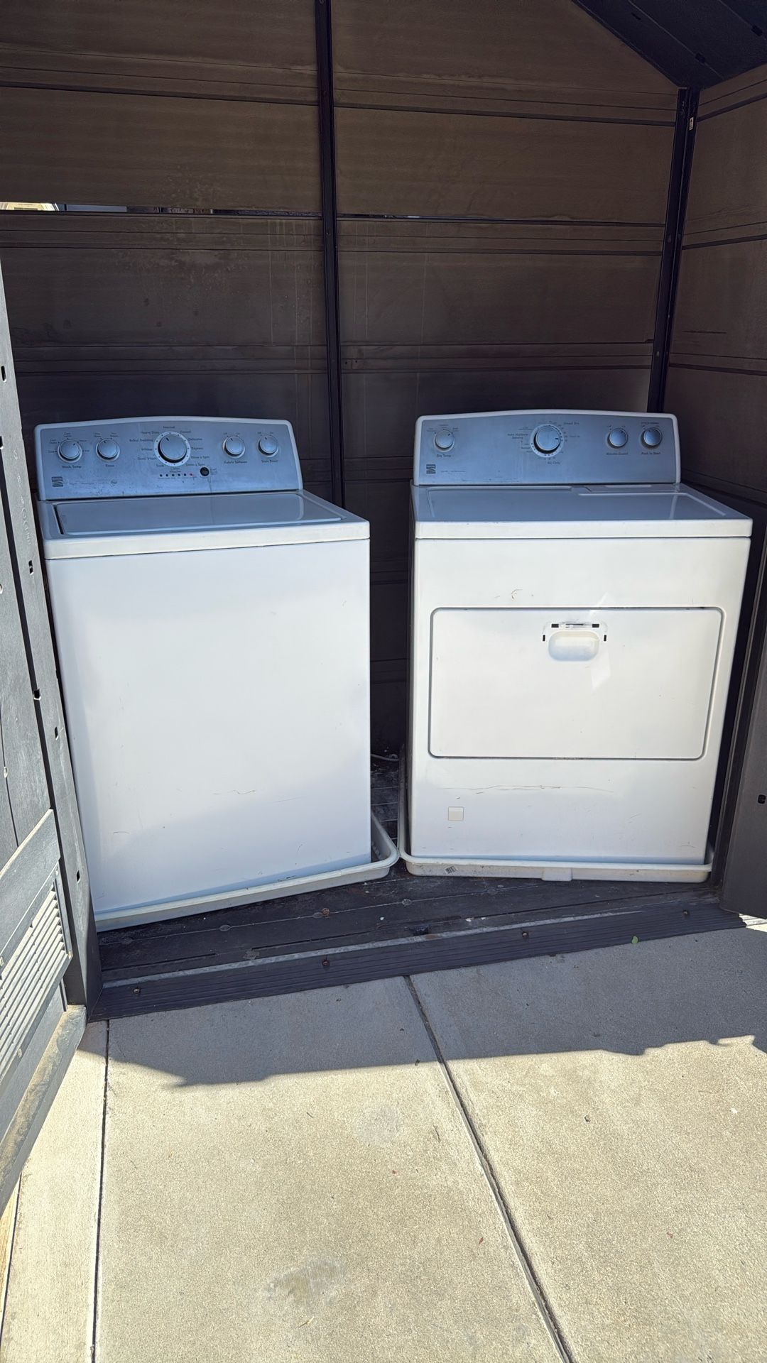 washer and dryer