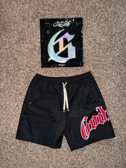 GODSPEED OG LOGO NYLON SHORTS (BRED)